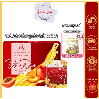 Trà đào giảm cân đông anh chính hãng tặng kèm detox