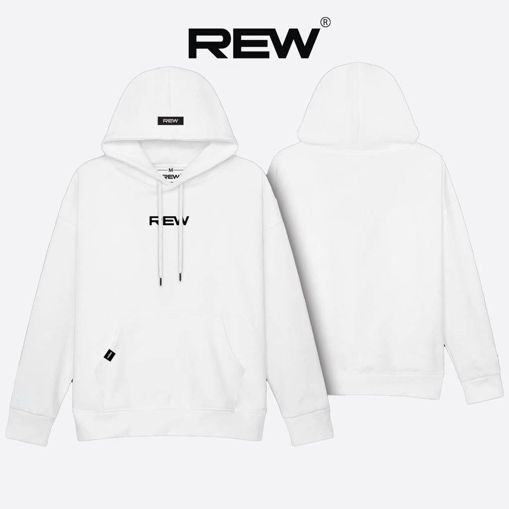 Áo Hoodie mỏng trơn mặc mùa hè nhiều màu Form rộng loại mỏng 100% Cotton REW