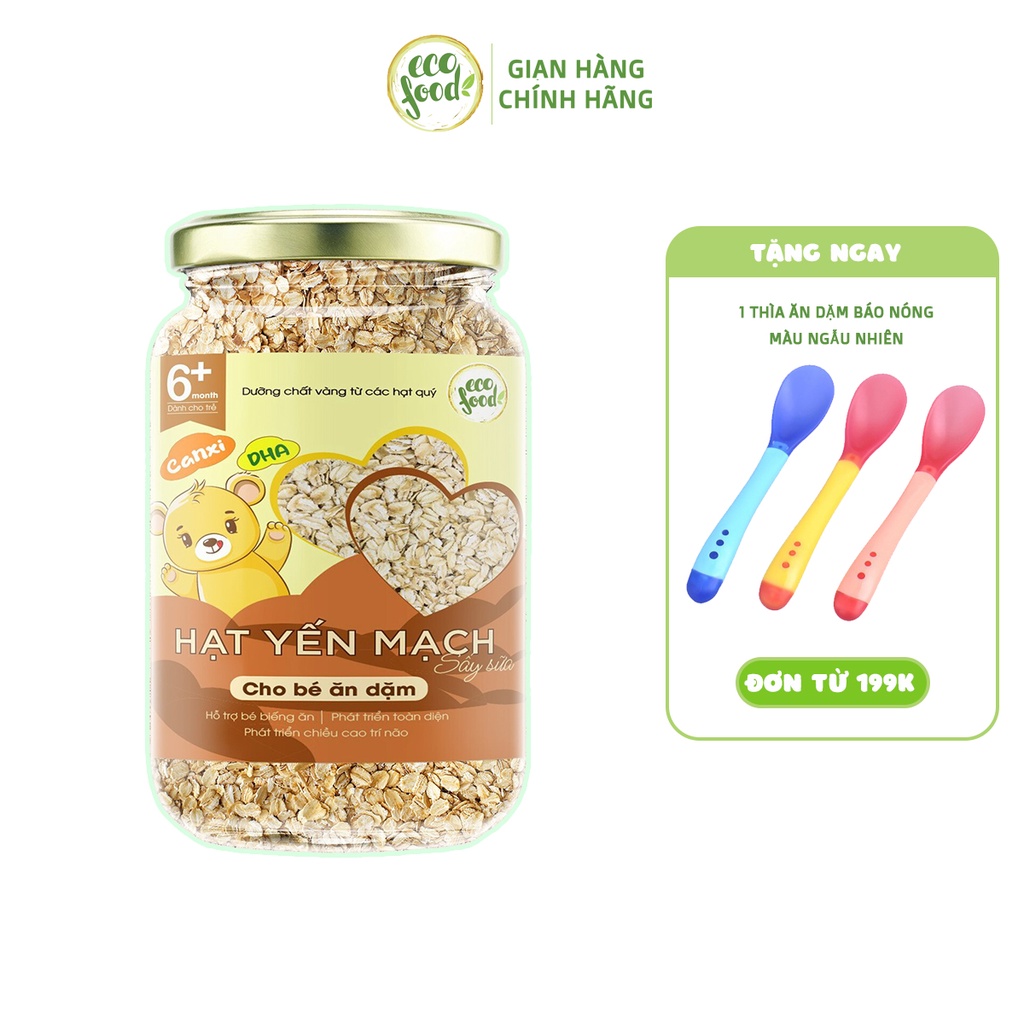 Hạt dinh dưỡng  ăn dặm cho bé,Hạt Yến Mạch Ecofood 90g cho trẻ từ 6 tháng tuổi
