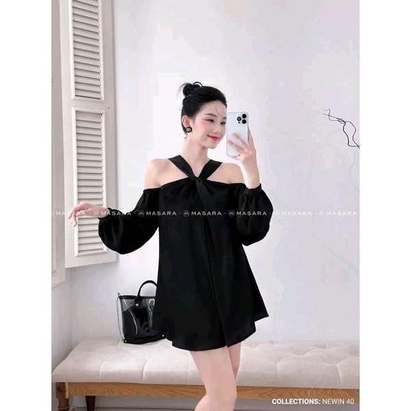 (HẾT MẪU NHƯ HÌNH) Đầm xuông thiết kế trễ vai(CHỐT LIVE) 1kg