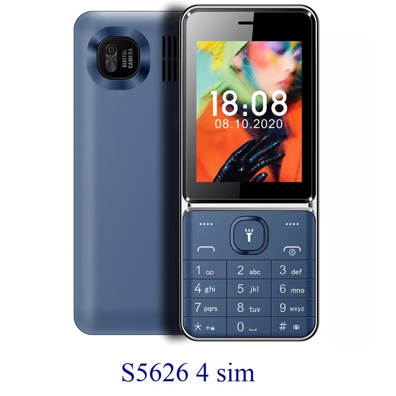 Điện Thoại 4 Sim 4 Sóng Mới FullBox S-Mobile S5626 Pro Pin 3000 Màn Hình Lớn