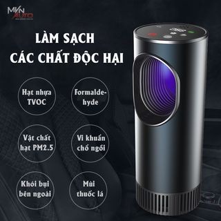 Máy lọc không khí ô-tô-khử mùi-cân bằng lượng không khí-diệt khuẩn trên xe,bh 12 tháng