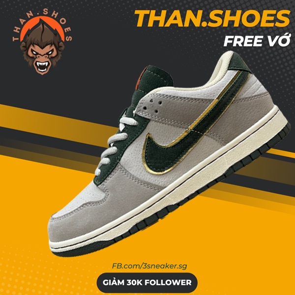 Giày Otomo Katsuhiro x SB Dunk Low Steamboy OST , SB Xám Xanh Rêu - Than.Shoes