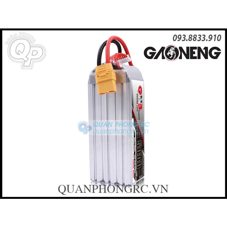 Pin GNB 5000mAh 6S 50C 22.2V LiPo Battery XT60 Plug