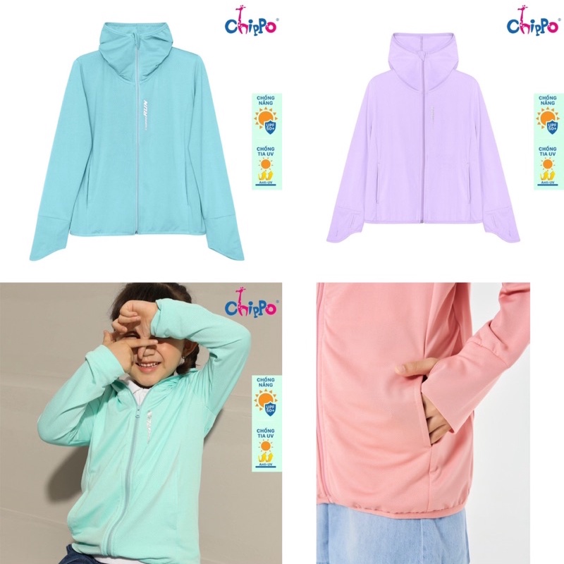 Áo Chống Nắng Chính Hãng Chippo Cho Bé 2y-6y