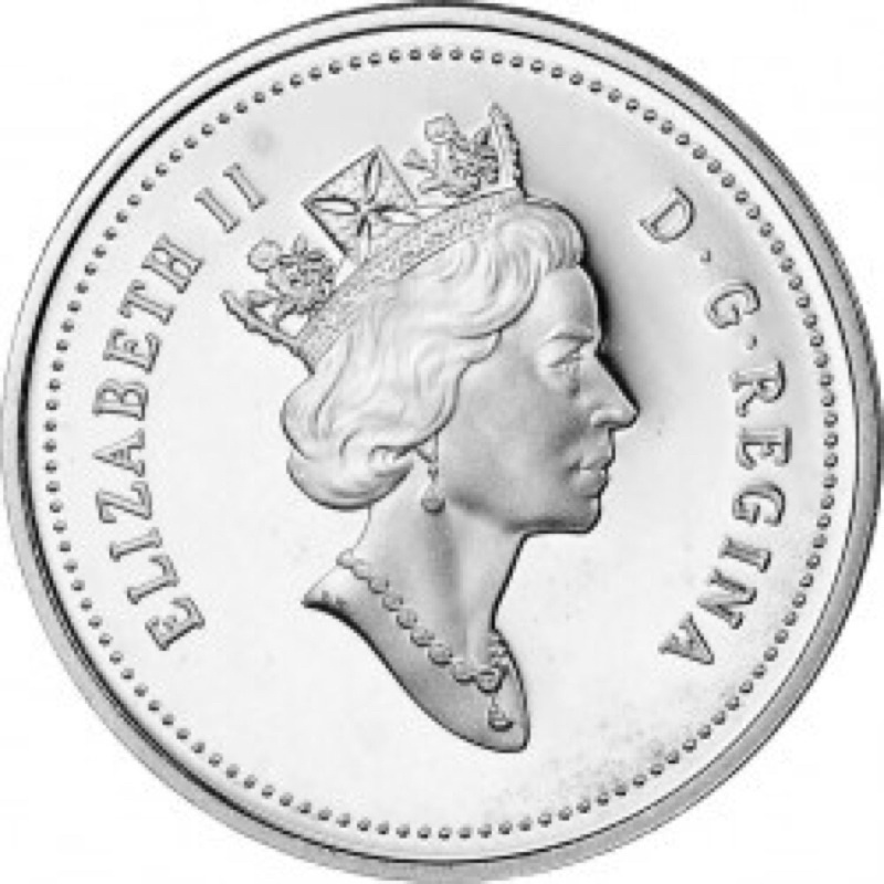 xu 5 cents của canada 1990 - 2001