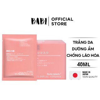 Mặt nạ nhau thai cừu nhật mask giấy rwine dưỡng da dưỡng ẩm 40ml