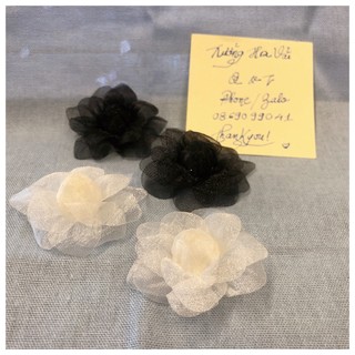 Bán sỉ 20 bông voan 5 cm làm phụ kiện