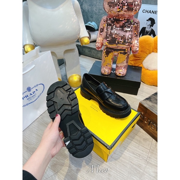 Giày slipon pra da ds da lì, bóng đế đúc fullbox mã 1936