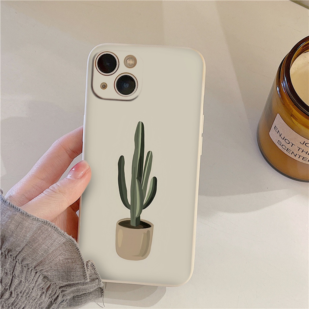 Ốp lưng iphone Xương rồng cô độc đơn giản cực đẹp cho 14 13 13pro 13Promax 6 6S 7 8 7Plus 8Plus IX XR XSMAX e5239