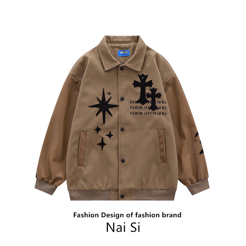 Áo Khoác Nam Dáng Rộng Phong Cách Hàn Quốc Cá Tính