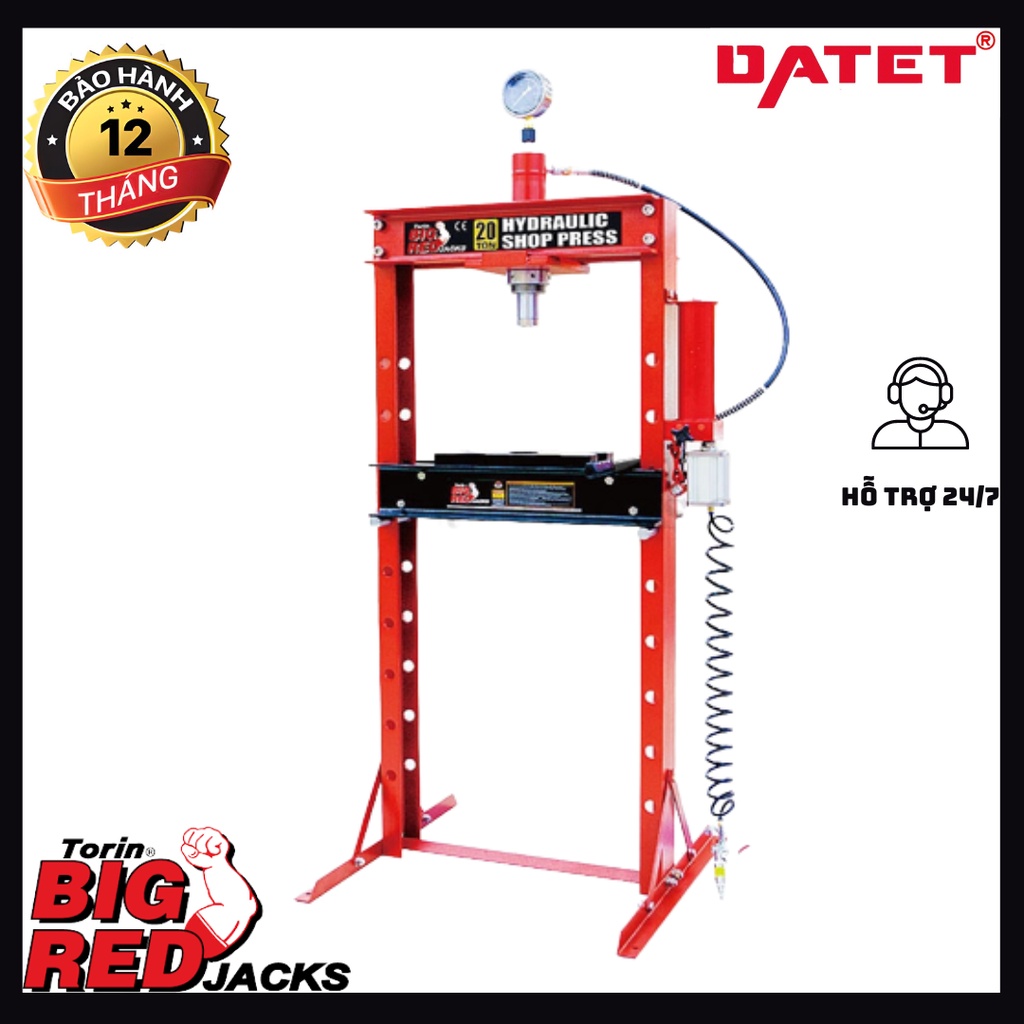 Máy ép thủy lực 20 tấn TORIN TY20002 hàng chất lượng có đồng hồ đo