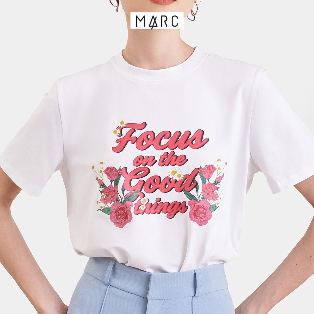 [HẾT HÀNG] Áo thun nữ MARC FASHION graphic Focus on the good things CBSH021823