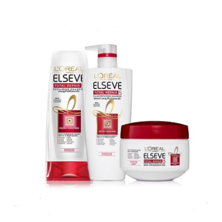 (Chính hãng công ty) Dầu Gội, dầu xả Phục Hồi Tóc Hư Tổn LOreal Total Repair 5
