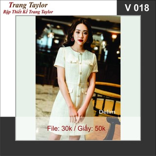 Rập Giấy Váy Liền Nữ V018
