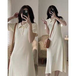 VÁY POLO CỘC TAY XÒE DÀI