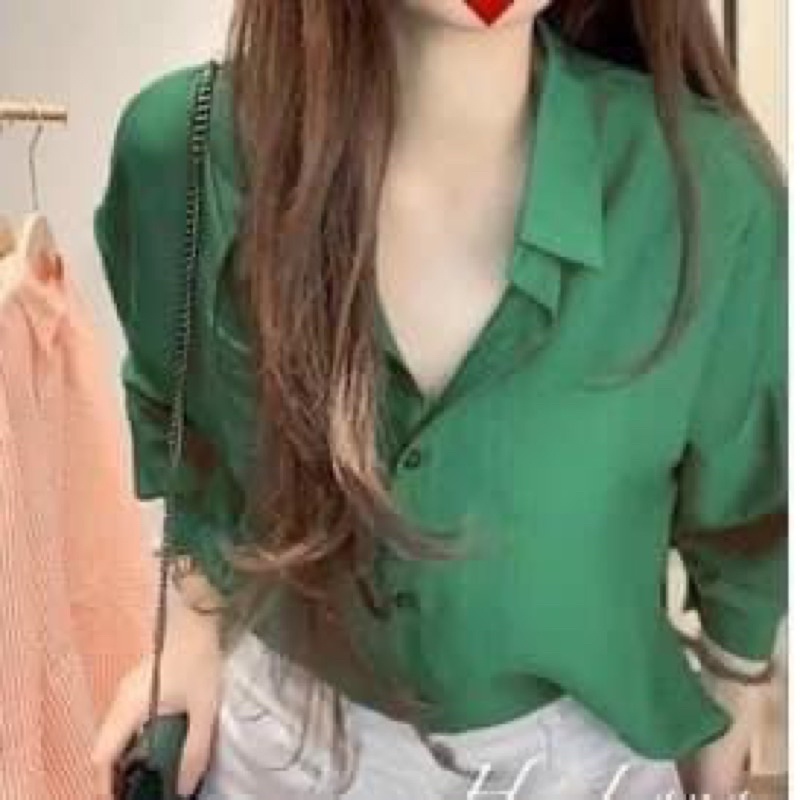 ÁO SƠ MI XANH Z..,R