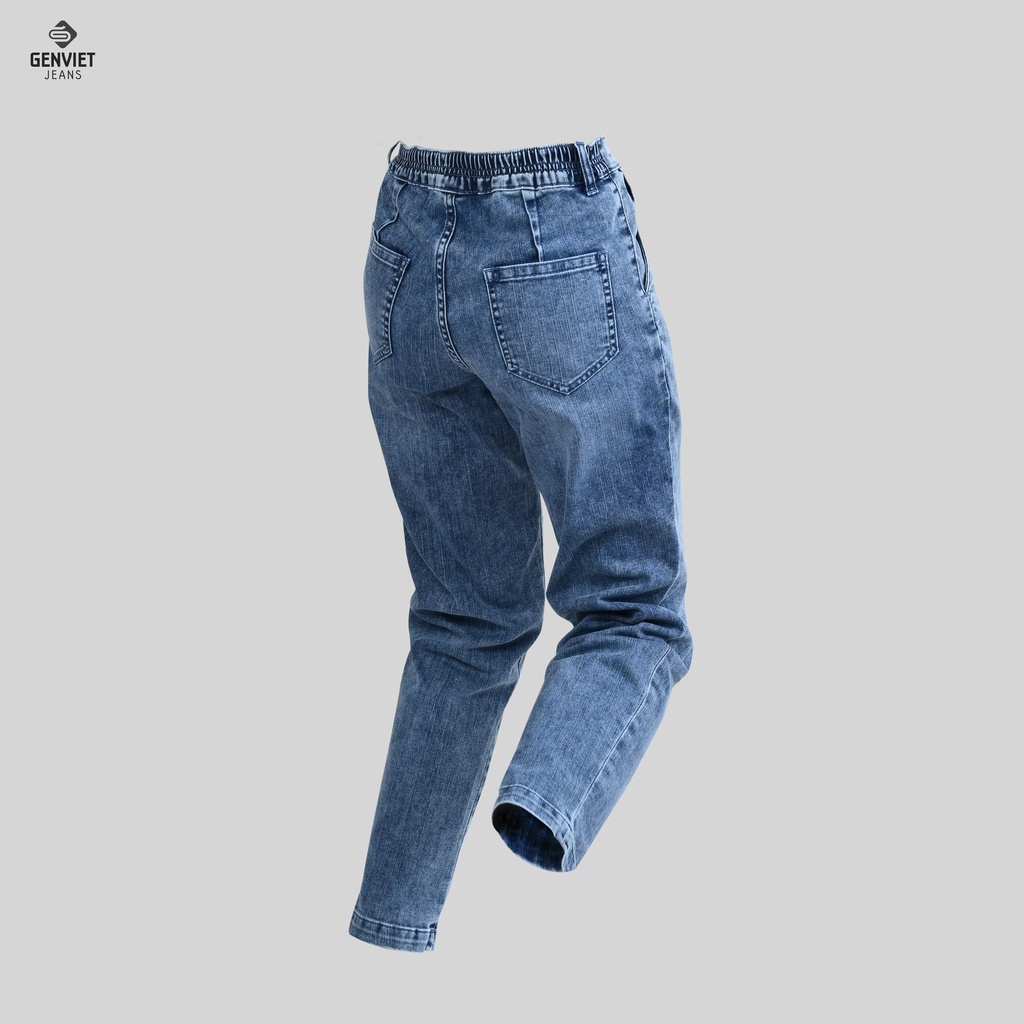 [Mã FATOP12 giảm 30K đơn 150K] Quần Jeans Nữ Genviet Dáng Baggy Đứng Chất Bò Mềm Cao Cấp DQ106J8149