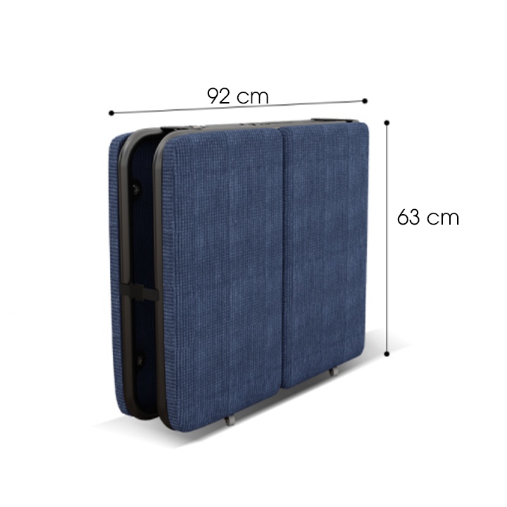 Giường gấp gọn văn phòng thông minh đa năng, Giường gấp di động chịu tải 300kg Có bánh xe Khung kim loại sơn tĩnh điện