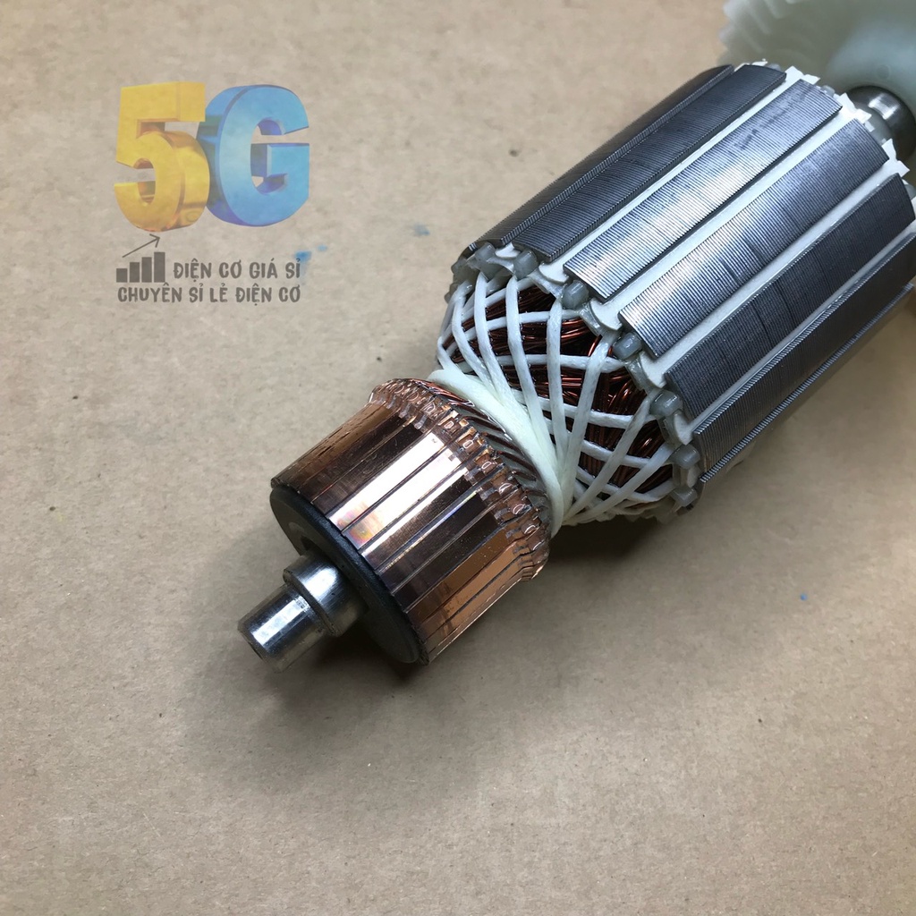 Rotor Máy Cắt Sắt MUDI LS2414 Hoặc Crown CT15194 Thân 57 8 Răng Dấu Huyền 100% Dây Đồng