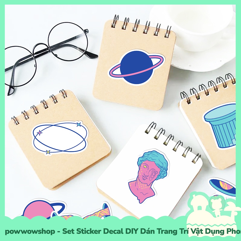 [Sẵn VN - Hỏa Tốc] Set Bộ 20/22/25/50/60 Miếng Sticker DIY Chống Thấm Nước Dán Trang Trí Vật Dụng Chủ Đề Yoga, Horoscope