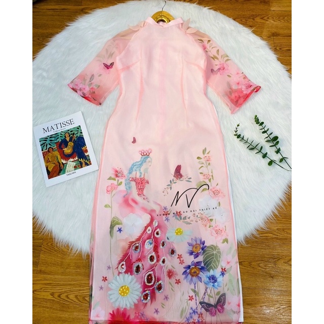 Áo dài Ngọc Nữ thiết kế tiêu thư sang chảnh phù hợp đi chụp ảnh đi chơi An Lạc