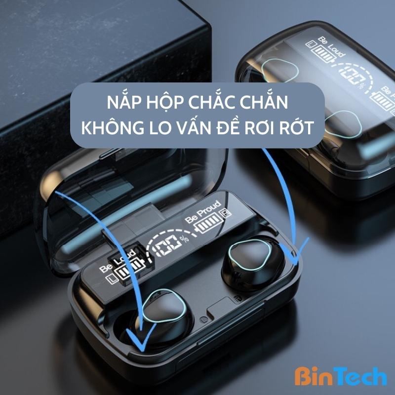 Tai Nghe Bluetooth M10 Pro Tai Nghe Không M10 Pro Phiên Bản Nâng Cấp Pin Trâu, Nút Cảm Ứng Tự Động Kết Nối - BINTECH