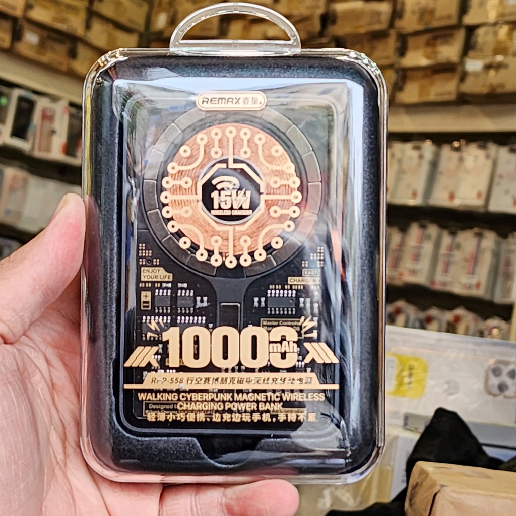 Pin Dự Phòng Không Dây Trong Suốt REMAX RPP-558 20W + 22.5W PD + QC 10000mAh