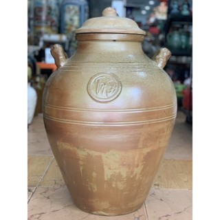 Vò rượu - chum rượu - bình ngâm rượu quảng ninh. Dày dặn, nặng, có thể chôn dưới đất. Gốm bát tràng chính hãng.
