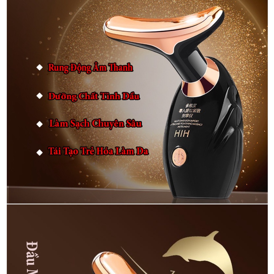 Máy massage mặt đẩy tinh chất, nâng cơ mặt  HIH chính hãng,