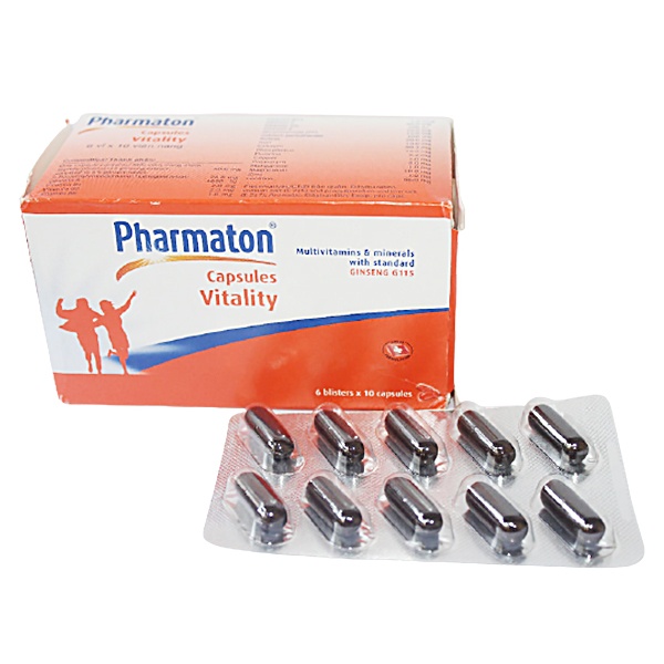 Pharmaton Energy. Hộp 6 vỉ x 10 viên – Hỗ trợ giảm mệt mỏi, tăng cường sức khỏe, tăng sức đề kháng