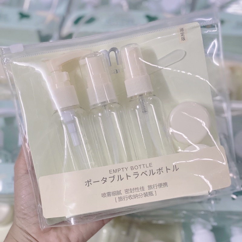 Bộ Chai Hủ Chiết Mỹ Phẩm Du Lịch Tiện Lợi Malian MG-8071 M-3056