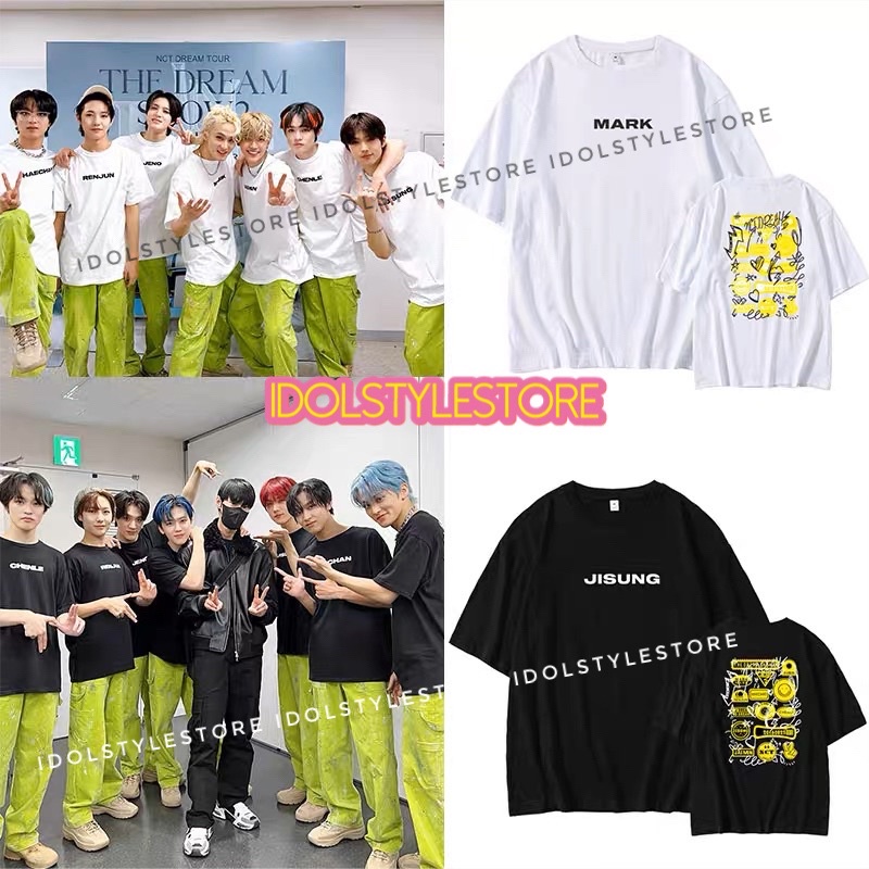 Áo thun tay lỡ NCT tên thành viên concert Dream show 2