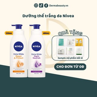 [Nhập Khẩu] Sữa Dưỡng Thể Trắng Da, Sữa Dưỡng Ẩm Body, Lotion Dưỡng Ẩm Ban Ngày, Ban Đêm Và Chống Nắng Nivea