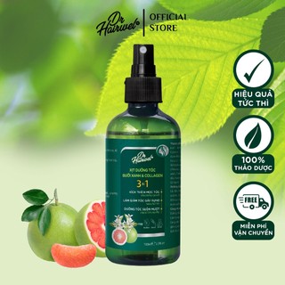 Xịt dưỡng tóc bưởi xanh & collagen giúp mọc tóc dr. hairwel chai 100ml