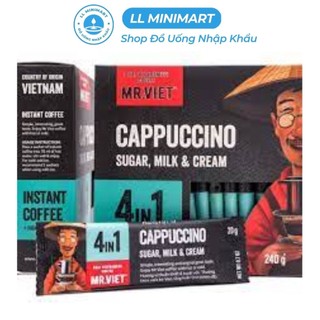 Cà phê hoà tan mr.việt cappuccino 4 in 1 240g