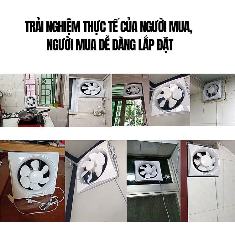 Quạt thông gió âm tường - Không màn che - 3 kích thước cánh 8/10/12 inch | BigBuy360 - bigbuy360.vn