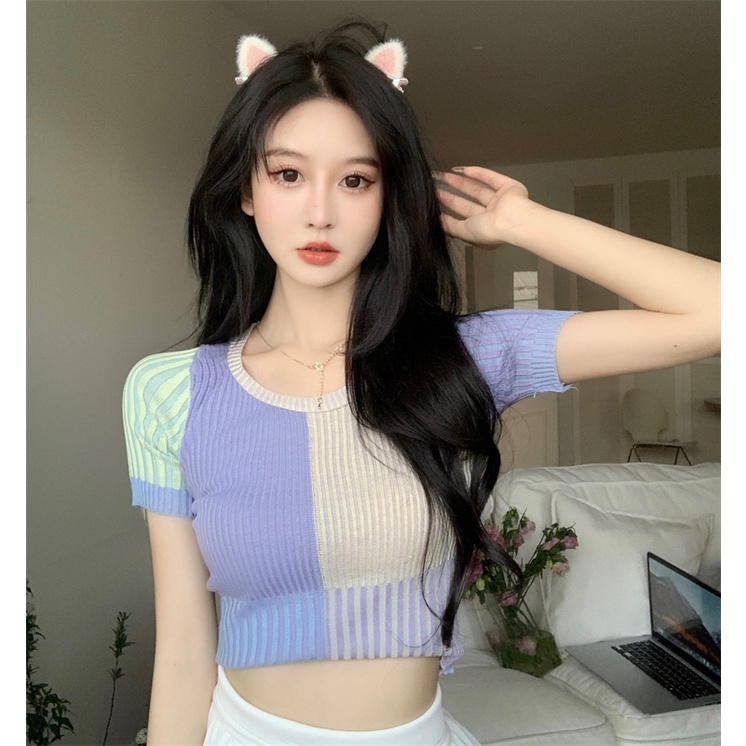 Áo Thun Dệt Kim Thời Trang Hàn Quốc