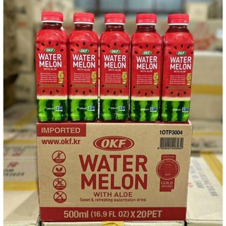 Nước ép dưa hấu - nho - dưa lưới nha đam okf hàn quốc chai 500ml