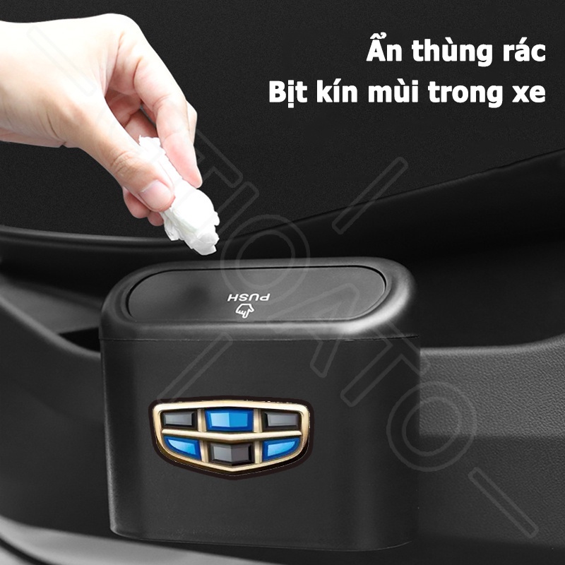 GTIOATO ThùNg ĐựNg RáC Xe HơI TiệN LợI ThùNg RáC TrêN Xe Ô Tô ThùNg RáC Oto Mini ĐựNg Đồ Ô Tô Cho Geely Okavango Coolray Emgrand Azkarra