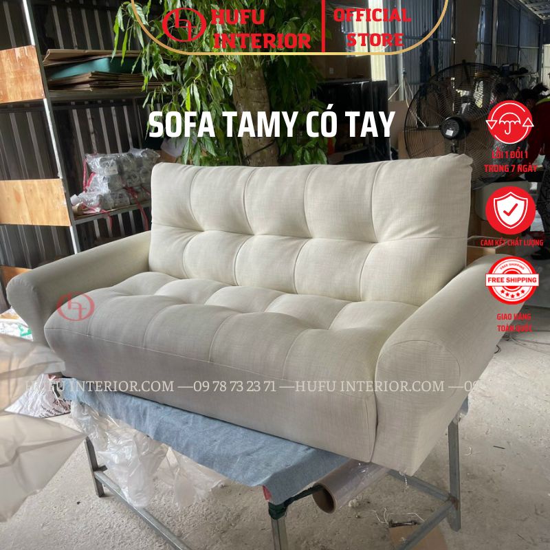 SOFA TAMY CÓ TAY, SOFA ĐƠN MINI THƯ GIÃN HUFU INTERIOR