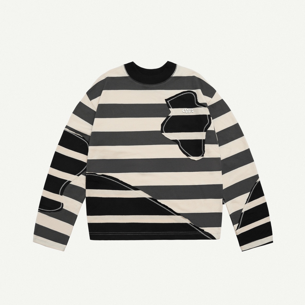 PATCHWORK STRIPED TEE / Áo thun dài tay / GAMBLE WORLDWIDE