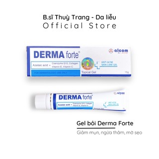Gel giảm mụn trứng cá, ngừa thâm, mờ sẹo, dưỡng da GAMMA Dermaforte - 15g