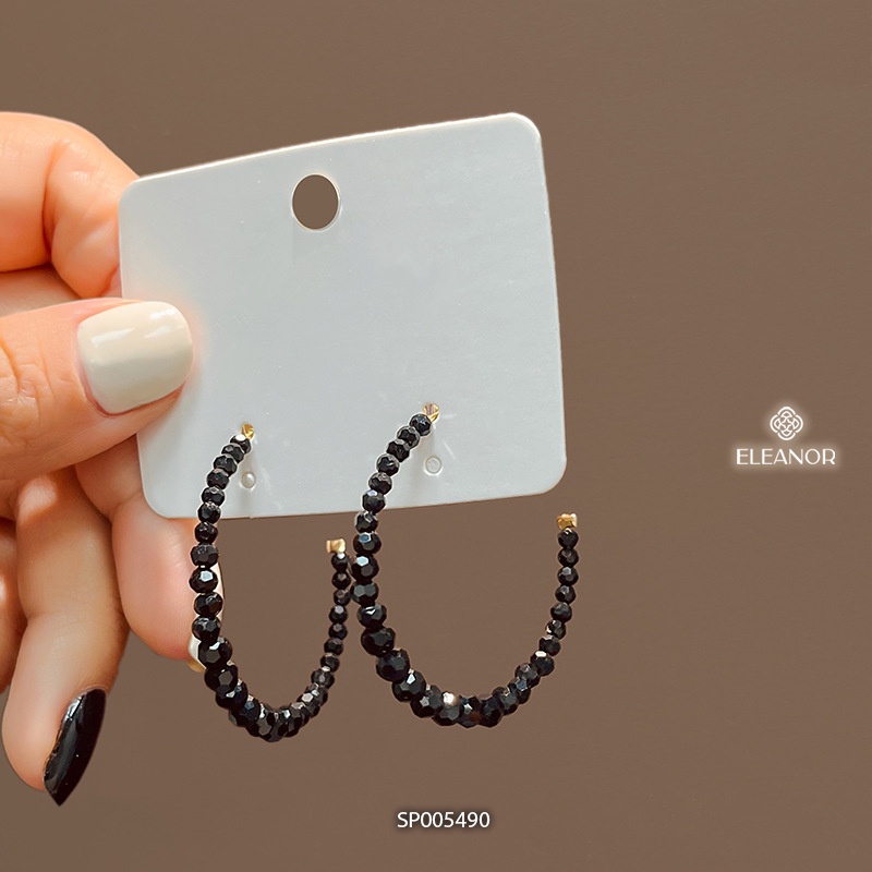 Bông tai nữ chuôi bạc 925 Eleanor Accessories chuỗi hạt cườm cá tính phụ kiện trang sức 5490