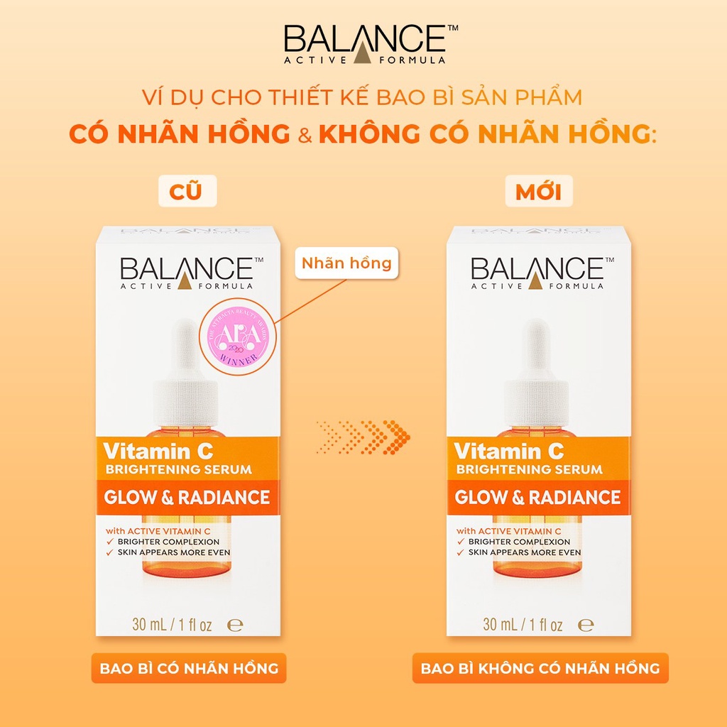 Serum mờ thâm sau mụn Vitamin C Balance Active Formula 30ml