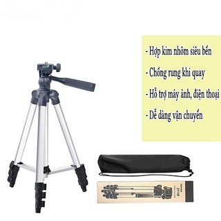 Bộ Tripod 3110 Chân Chụp Hình ( Tặng : Giá Đỡ Điện Thoại + Remote )