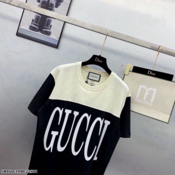 Áo thun In Chữ Gucci đen và trắng Chất Liệu Cotton Co Giãn 4 Chiều Hình In 5D - Áo From Dáng Unisex Nam Nữ Hottend 2023 | BigBuy360 - bigbuy360.vn