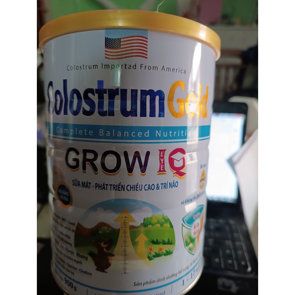 Sữa Colostrum Gold Trẻ em 900g - Sữa mát, Grow IQ900 (1-17tuoi)