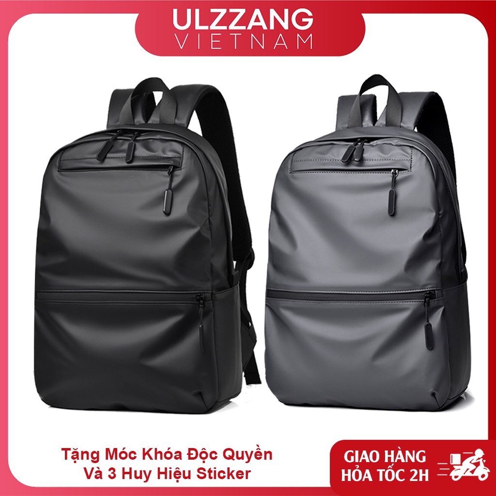 Balo đi học nam nữ Ulzzang basic chống nước, cặp sách laptop phong cách Unisex Hàn Quốc dành cho học sinh, sinh viên.