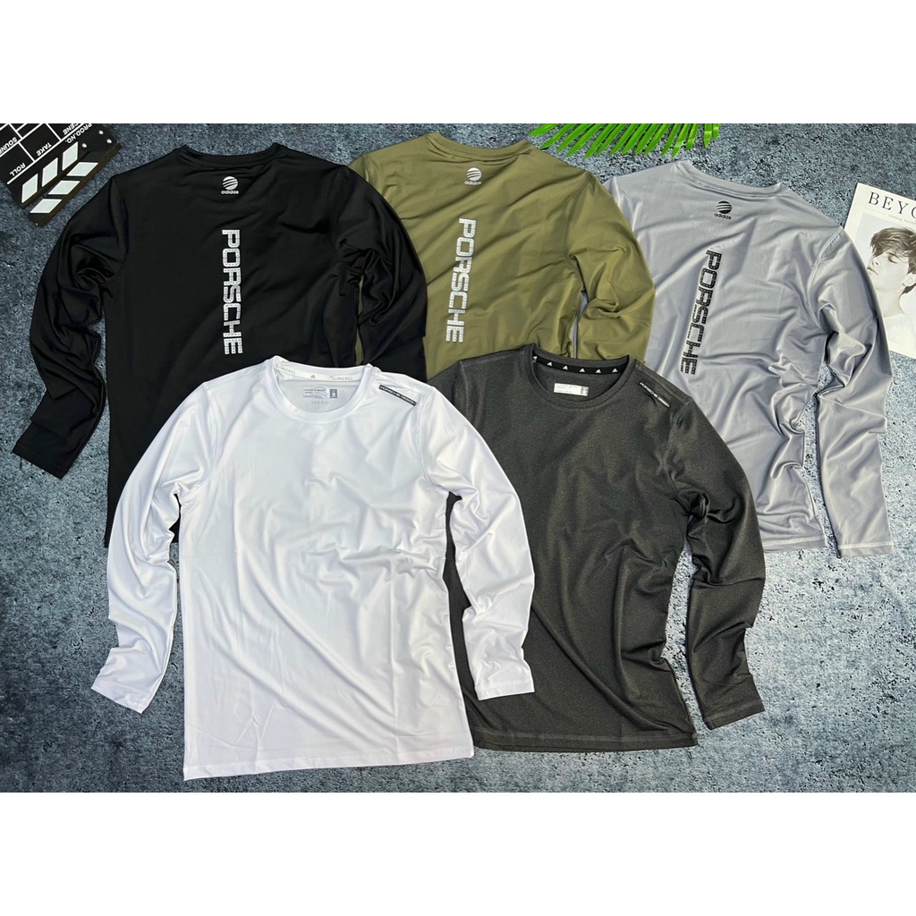 ÁO DÀI TAY NAM TẬP GYM THỂ THAO CHẤT LIỆU THUN LẠNH